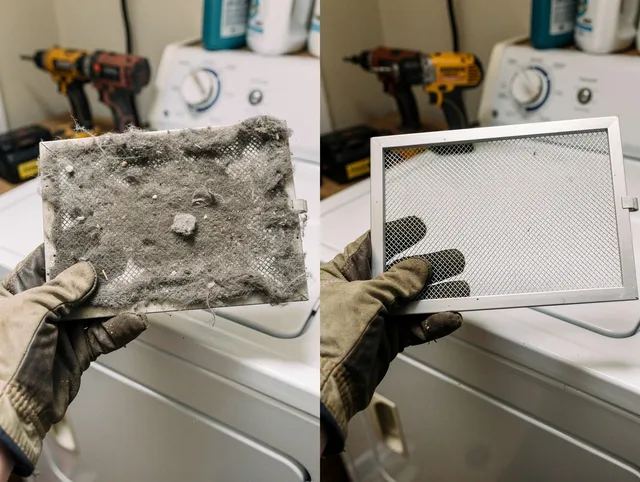 Professional lint trap cleaning by Danbury Dryer Vent Cleaning in Danbury