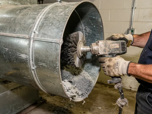 Industrial-grade dryer vent cleaning by Danbury Dryer Vent Cleaning in Danbury