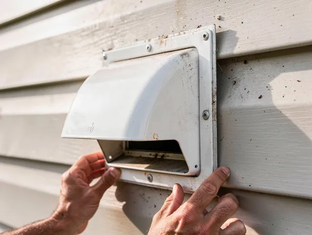 Danbury Dryer Vent Cleaning technician delivering thorough residential dryer vent cleaning service in Danbury